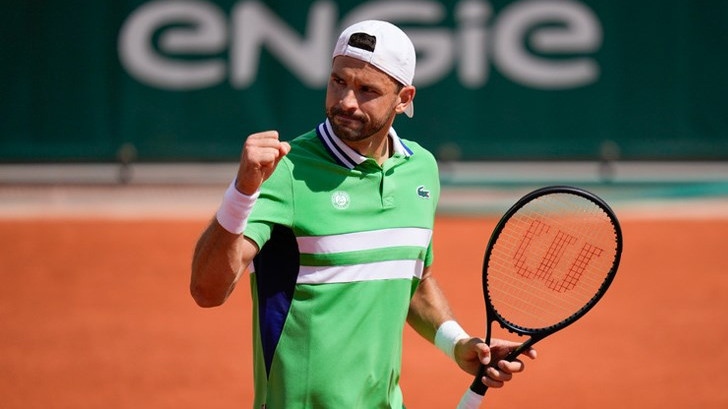 Григор Димитров стартира похода си на Ролан Гарос