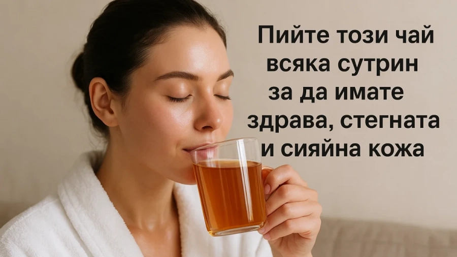 Пийте този чай всяка сутрин, за да имате здрава, стегната и сияйна кожа