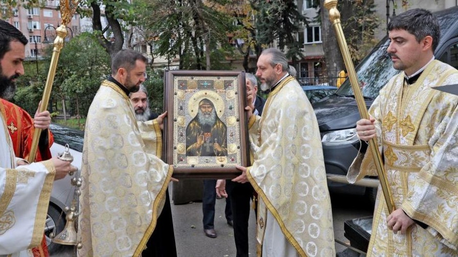 Варна посрещна икона с мощи на свети Гавриил Ургебадзе