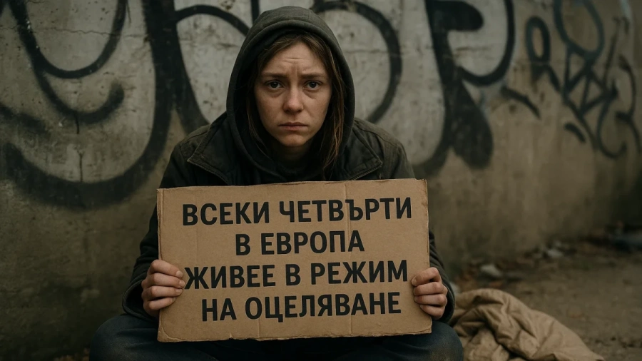 Всеки четвърти в Европа живее в режим на оцеляване