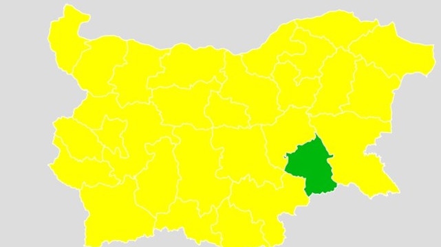 Обявиха жълт код в почти цяла България