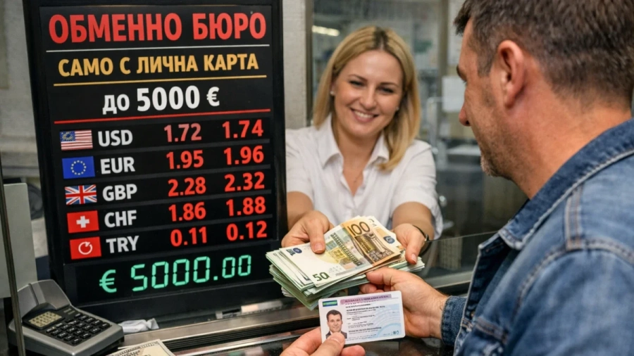 Хора без сметка в банката ще превалутират само с лична карта до 5 хил. евро