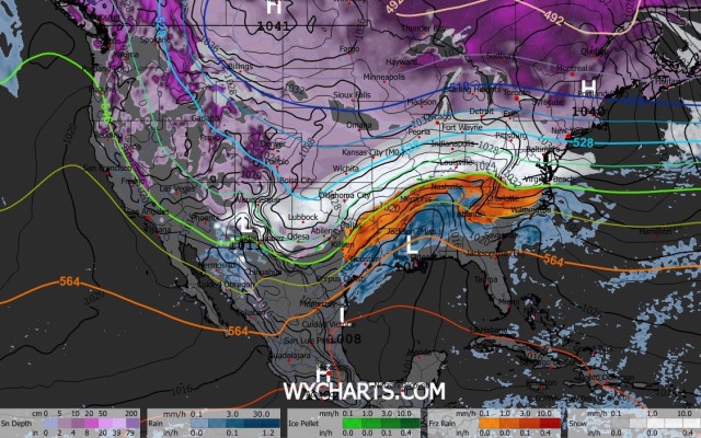 Силна зимна буря прекъсна тока на хиляди в САЩ, отменени са полети, пътища са блокирани