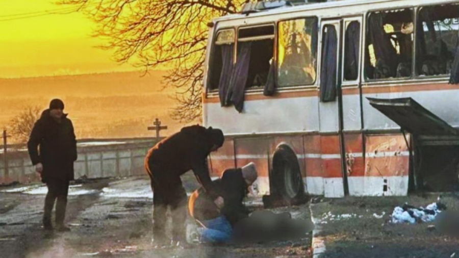 Руски дрон уби 12 миньори в Украйна при удар по цивилен автобус