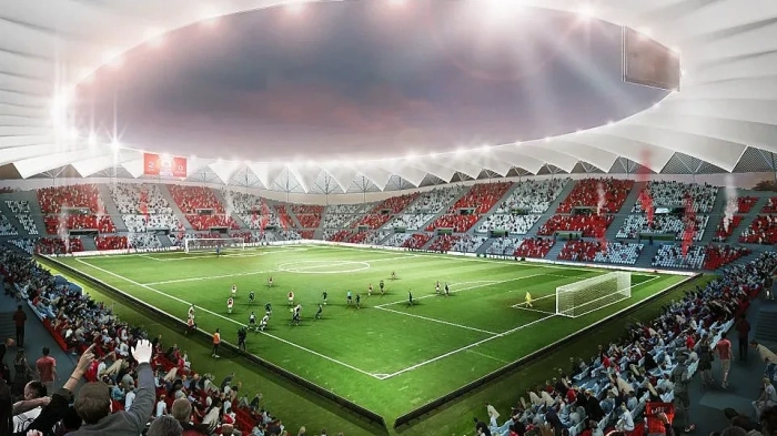 Стадионът на ЦСКА върви с бесни темпове