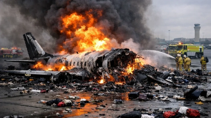 Самолет се самозапали в САЩ, няма оцелели