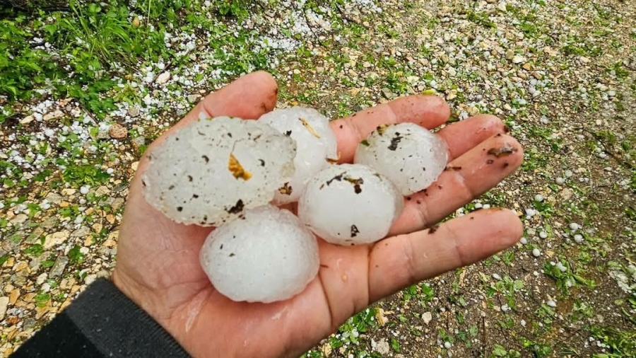 Градушки удариха страната, късове с размери на мандарина в Трявна