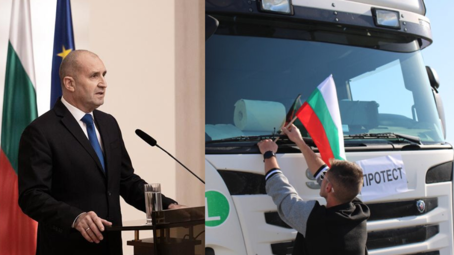 Румен Радев приема превозвачите след заплахата за протест