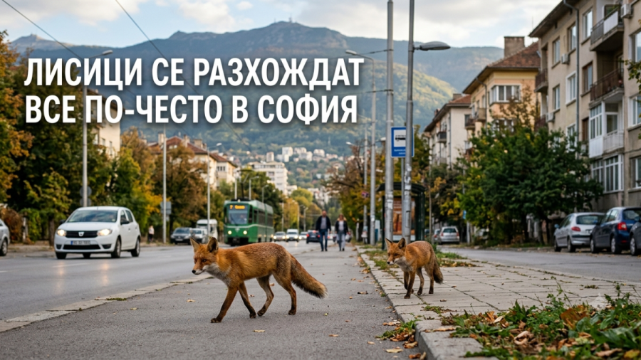 Лисици се разхождат все по-често в София