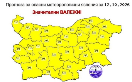 Гответе чадърите: Понеделник идва с жълт код за дъждове, живакът пада с 10 градуса
