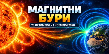 Магнитни бури от 26 октомври до 1 ноември 2026 г.: Каква е прогнозата на NOAA за новата седмица?